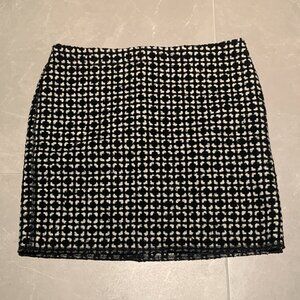 Opus Black & White Wool-Blend Pencil Skirt – Medium (EU 38) – Preppy Workwear
